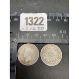 Shillings 1883 and 1826