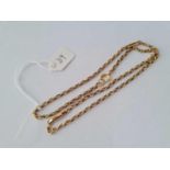 A rose gold neck chain 9ct 18 inches – 6.9 gms