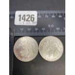 2 1972 German, 2 matching coins