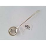 A long handled ladle with circular bowl – Birmingham 1802 by TW