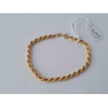 A rope twist bracelet 9ct – 2.6 gms