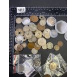 A bag of Middle Eastern coins