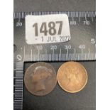 1845 Farthing & 1860 Farthing