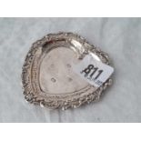 Heart shaped dressing table tray 3.25” wide