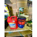 Tins of paint etc