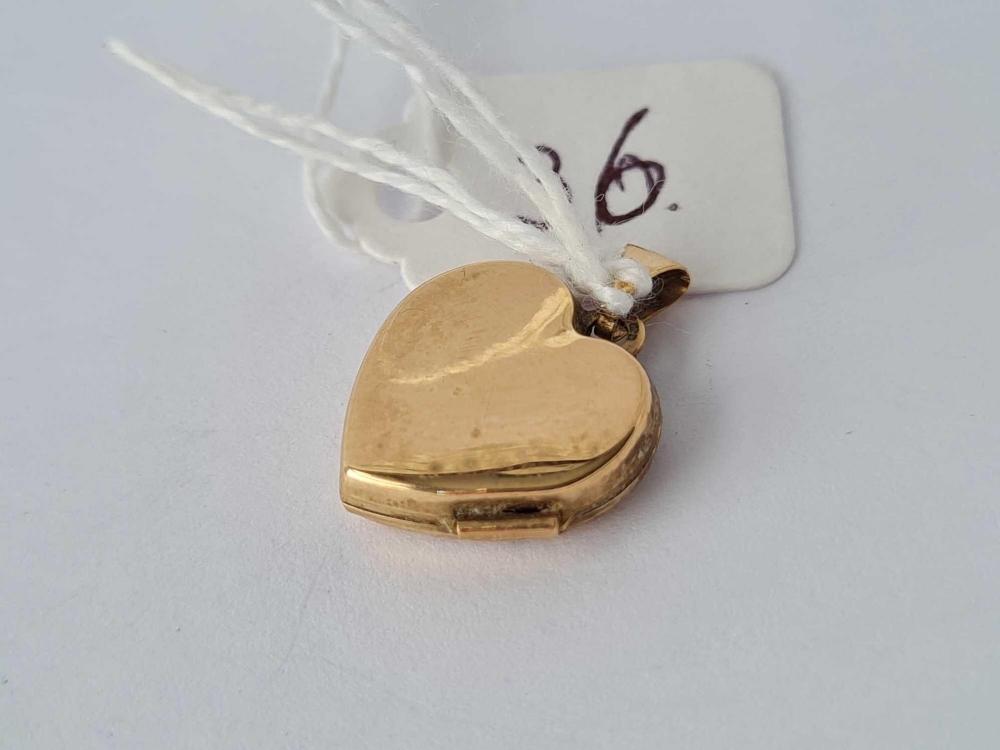 A heart locket 9ct – 1.3 gms - Image 2 of 3