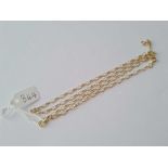 An oval link neck chain, 4g