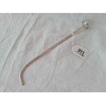 J shaped stirrer stem dated 1931. 9” long, unmarked