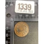 USA 2 Cents 1868 Good Condition