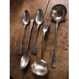 Kings pattern basting spoon, soup ladles etc