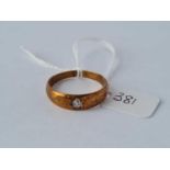 A diamond signet ring 9ct size W ½ – 3.1 gms