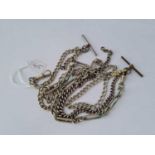 A silver chain 21.7g and 2 plated chains