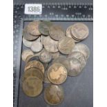 Bag of Victorian bronze coins