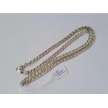 A gents silver neck chain 24 inch