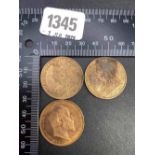 1901 and 1902 Pennies High Grades with Lustre
