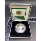 2002 Kazakhstan silver proof crown Pellican cased with COA rare