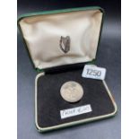 Irish silver proof ten shillings 1966 – boxed