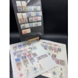 VATICAN/SPAIN. Sel. Of u/m sets, many with tabs, inc Spanish ships on 3 stock cards