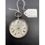 A gents silver pocket watch by CAMERER RUSS & Co