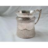 A half fluted christening mug with cable girdle – 3” high – Birmingham 1901 by HS