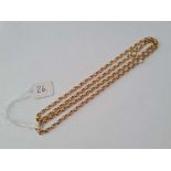 A BELCHER LINK NECK CHAIN 9CT 22 INCH – 11.3 GMS