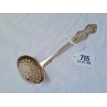 An Albert pattern sifter spoon with oval bowl, London 1888 by JA, TS, 58g