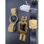 Three gents assorted wrist watches