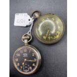 Two gents black faced INGERSOLL pocket watches “Defiant and Leader”