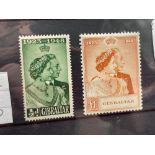 GIBRALTAR SG134-35 (1948). SW pair mint. Cat £61.50