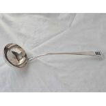 A George III soup ladle, OE pattern with circular bowl, London 1809 by RC