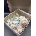 MISC Carton of modern/used world stamps, most Europe based, most off paper. Large Q