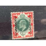 BECHUANALAND SG71 (1913). 1sh green and carmine. Mint. Cat £60