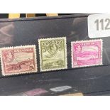 ANTIGUA SG106-108 (1938 set). Fine used. Cat £76