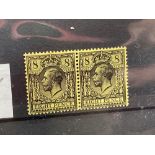 GB SG390 (1913). 8d pair UM. Cat £64