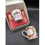 A Paragon boxed Loving cup 1978 and a Adams 1978 boxed mug