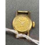 A LADIES ROLEX WRIST WATCH, 18ct GOLD