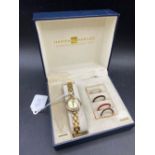 A Hannah Charles ladies wrist watch with five interchangable faces in original box