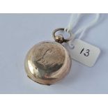 Silver hallmarked sovereign case, Birmingham 1900