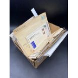 COVERS Coll of mainly commercial covers, all franked + ppcs + stamp cards etc etc (110+) Q in box