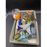 A box of various Dinky toys etc