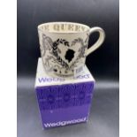 A Wedgwood Silver Jubilee mug 1977, boxed