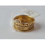 A Georgian memorial ring, inscribed “Lord Mac Donald Died 19th June 1824 in the 51st year of his