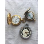Three assorted pocket watches