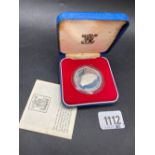 1977 Guernsey proof silver crown