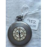 A vintage masonic MEMENTO MORI pocket watch W/O