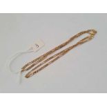A gold neck chain 9ct 20 inch 3.6 gms