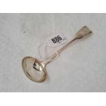 An Early Victorian fiddle pattern cream ladle, 1860 by TS