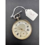 A Victorian gents silver pocket watch