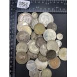 Foreign silver coins 350 g