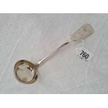 Victorian fiddle pattern sauce ladle, Glasgow 1857 by A Mc M, 57g